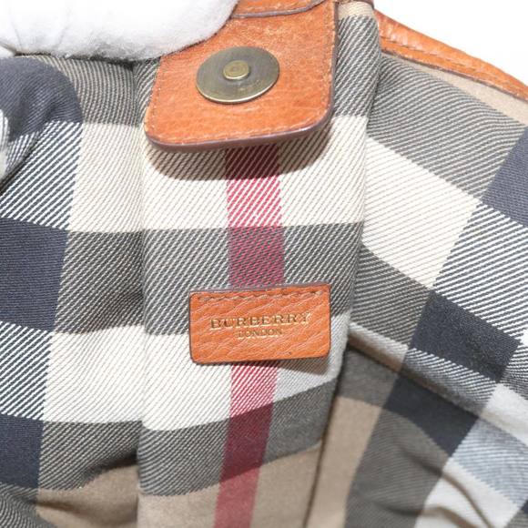 BURBERRY Shoulder Bag Leather Brown Auth yk9592 - Picture 11 of 16